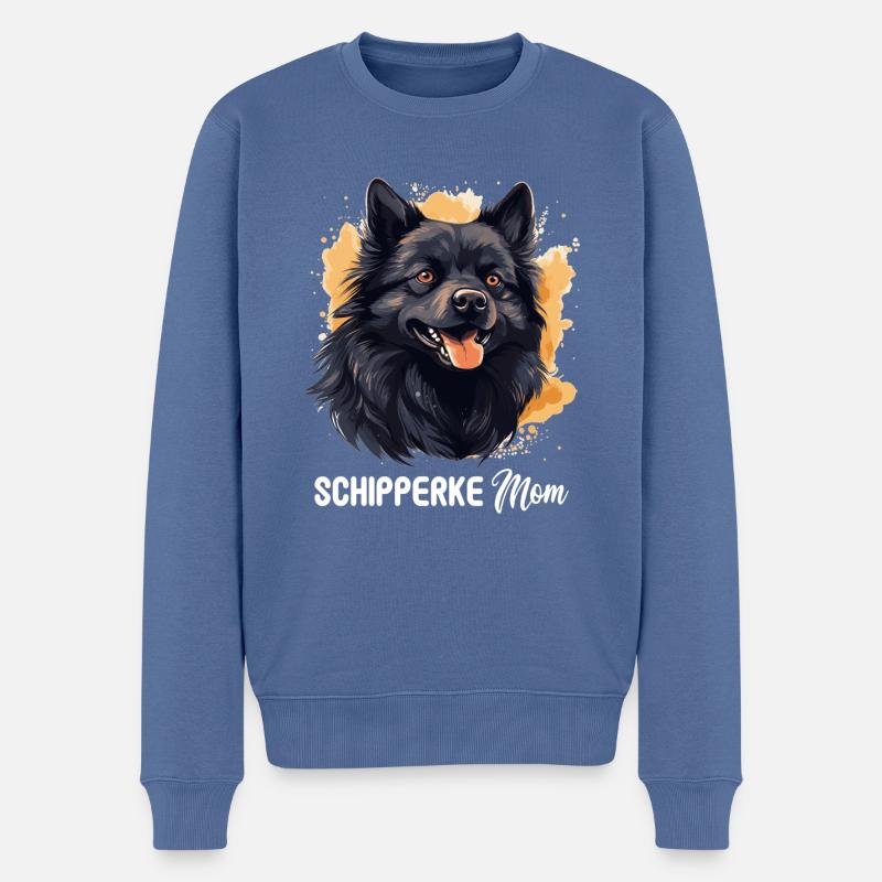 Schipperke - Pull Premium bio Homme - bleu pigeon