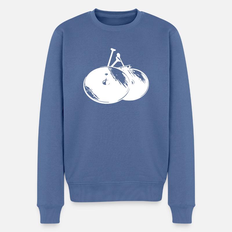 Train de ventilateurs Spielmannszug - Pull Premium bio Homme - bleu pigeon