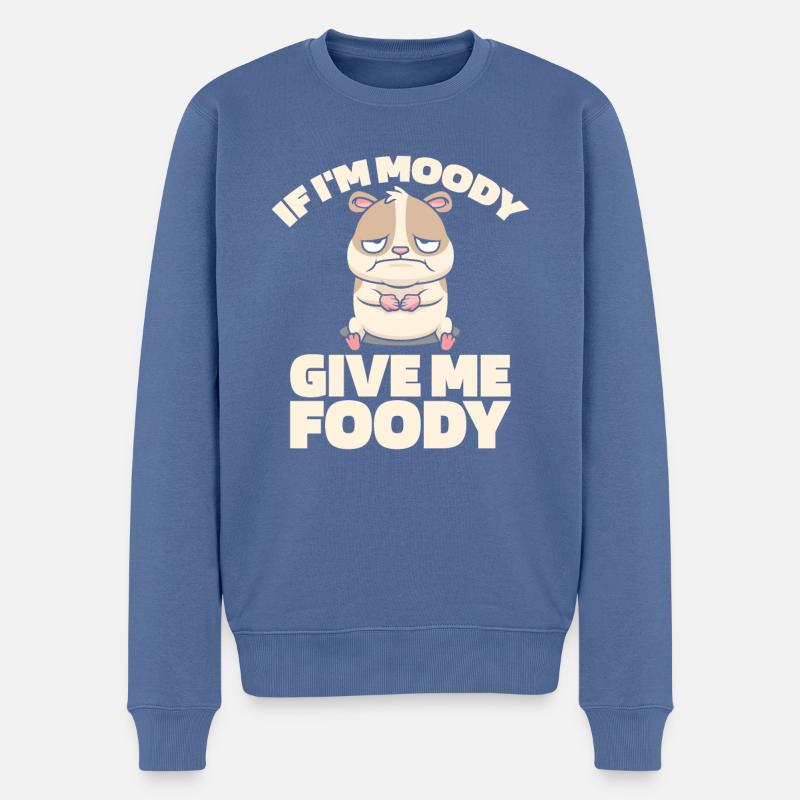 Hamster Goldhamster Lustig - Männer Premium Bio Pullover - Taubenblau