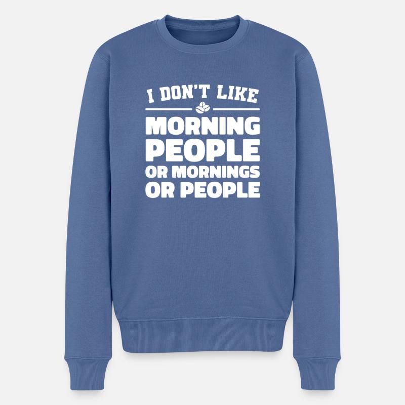Humour noir Drôle - Pull Premium bio Homme - bleu pigeon