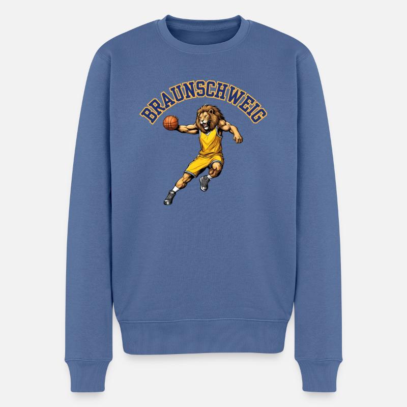 Braunschweig, meine Stadt! - Männer Premium Bio Pullover - Taubenblau