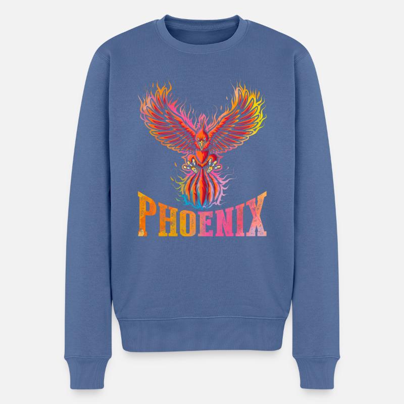 Phénix - Pull Premium bio Homme - bleu pigeon