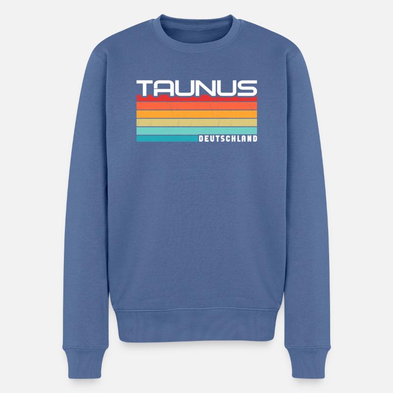 Taunus - Pull Premium bio Homme - bleu pigeon