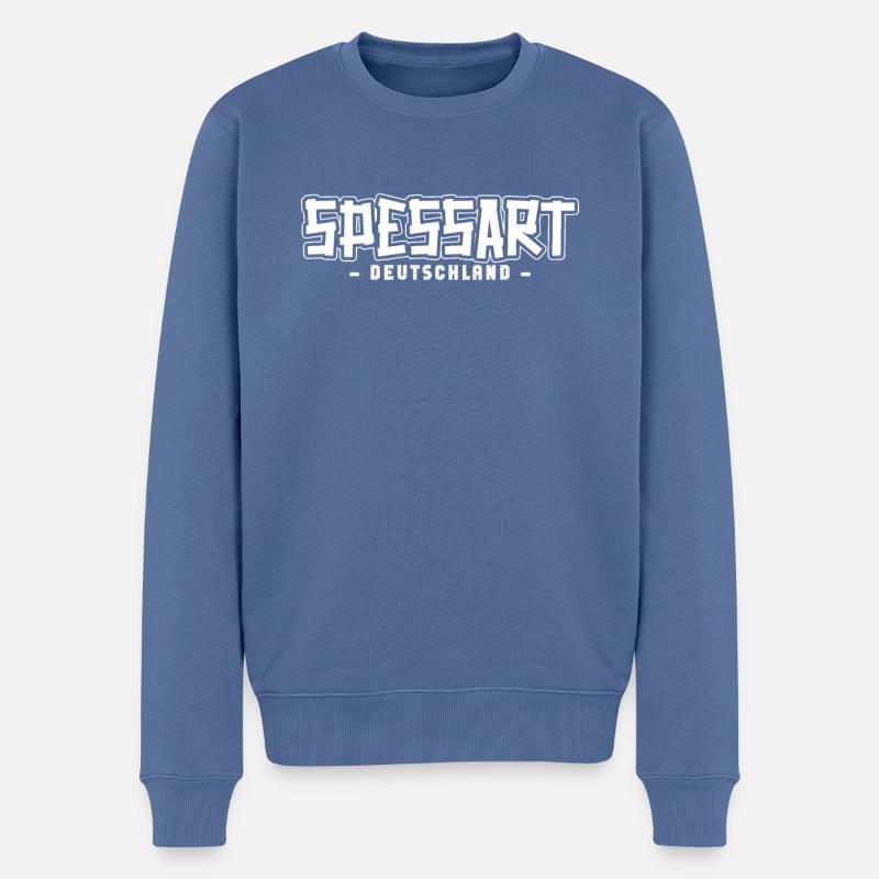 Spessart - Pull Premium bio Homme - bleu pigeon