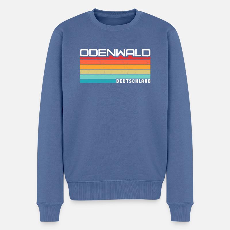 Odenwald - Pull Premium bio Homme - bleu pigeon