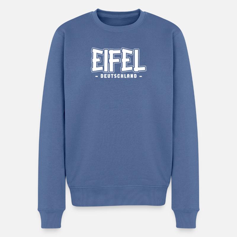 Eifel - Pull Premium bio Homme - bleu pigeon