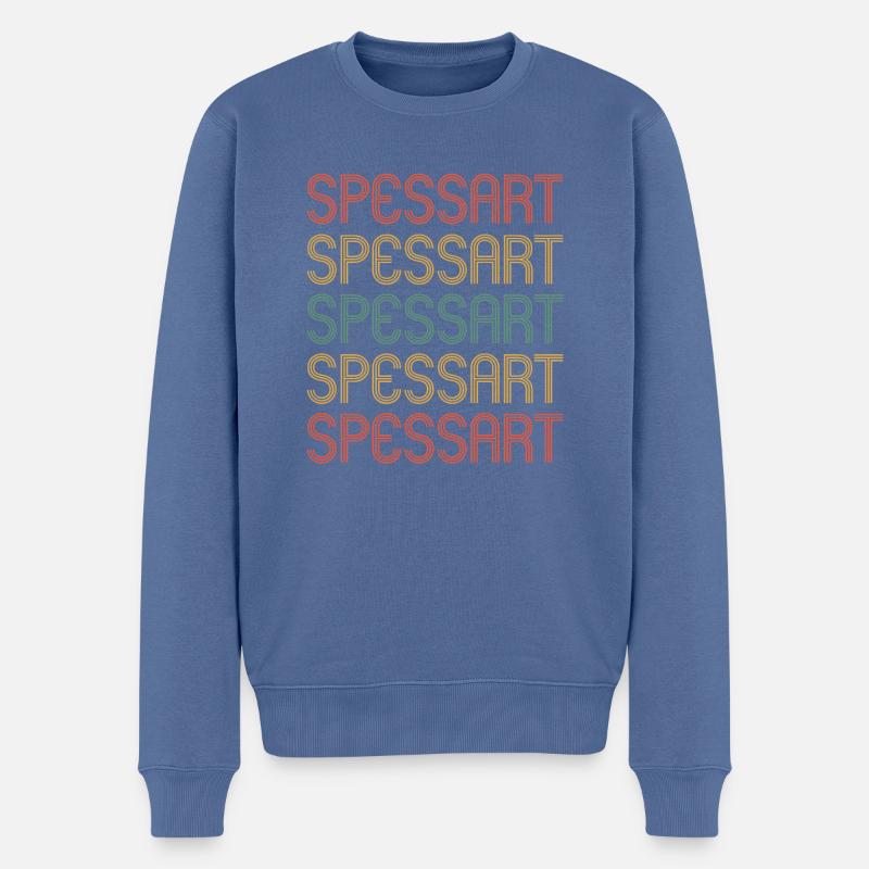 Spessart - Männer Premium Bio Pullover - Taubenblau