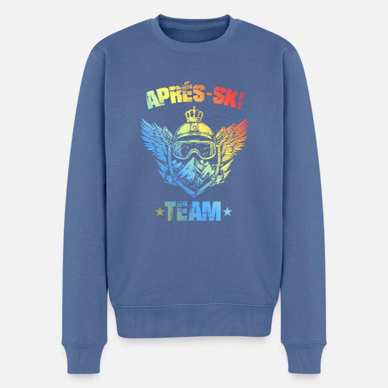 Équipe d’après-ski Bunt - Pull Premium bio Homme - bleu pigeon