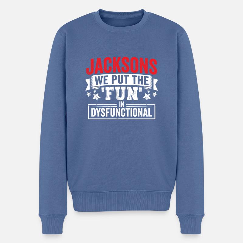 Idée cadeau de l’équipe de la famille Jackson de Jackson - Pull Premium bio Homme - bleu pigeon
