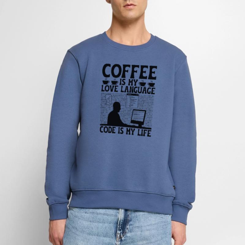 Café Codage Programmeur Codeur Développeur Nerd Coff Pull Premium bio Homme