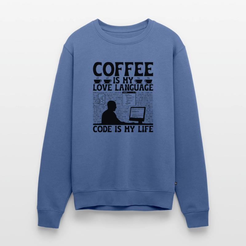Kaffee-Codierung Programmierer Programmierer Entwickler Nerd Coff Männer Premium Bio Pullover