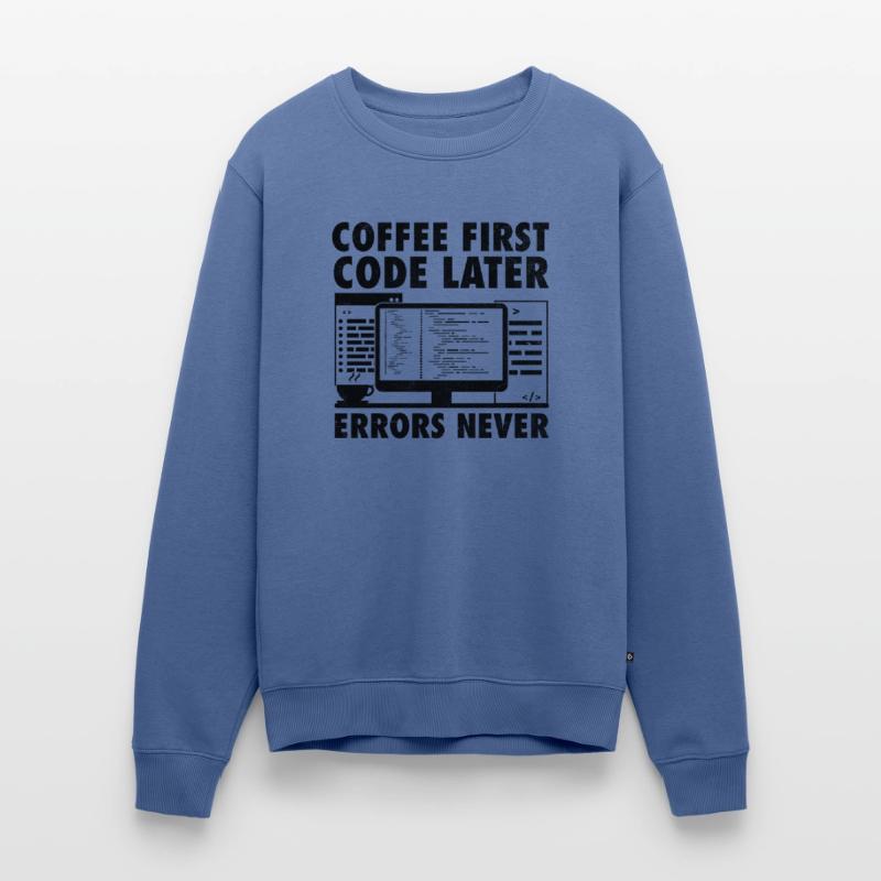 Kaffee-Codierung Programmierer Programmierer Entwickler Nerd Coff Männer Premium Bio Pullover