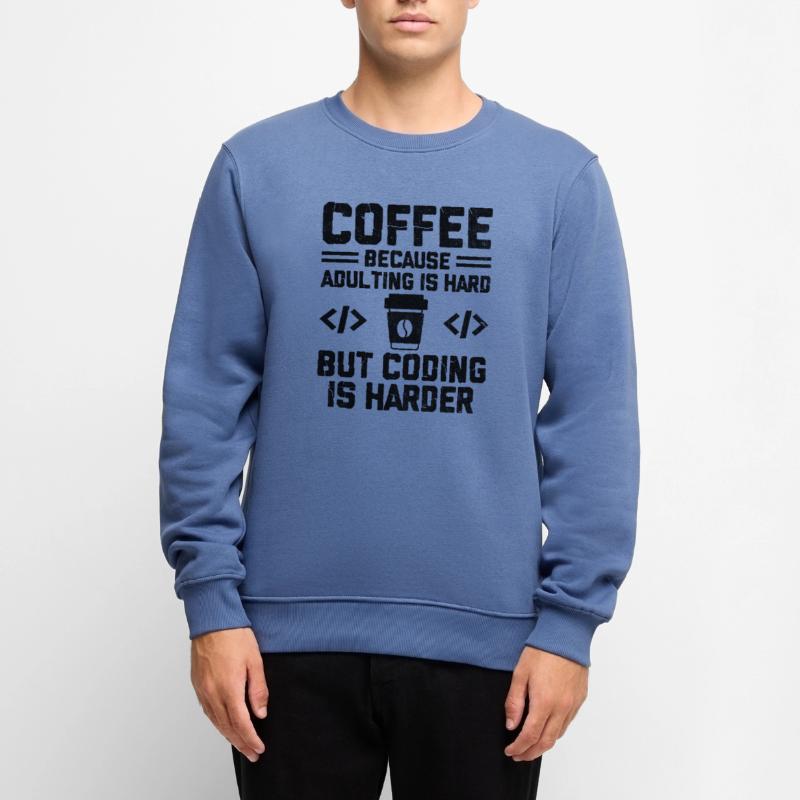 Kaffee-Codierung Programmierer Programmierer Entwickler Nerd Coff Männer Premium Bio Pullover