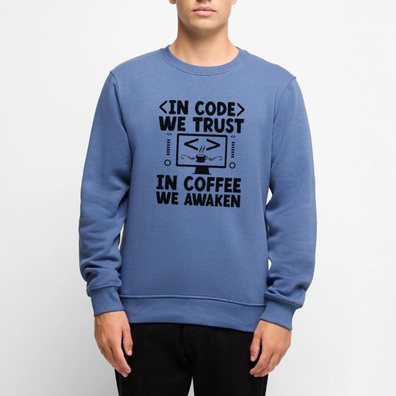 Café Codage Programmeur Codeur Développeur Nerd Coff Pull Premium bio Homme