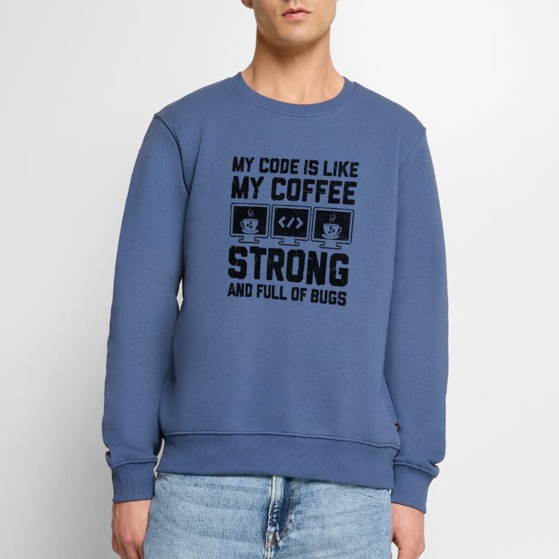 Kaffee-Codierung Programmierer Programmierer Entwickler Nerd Coff Männer Premium Bio Pullover