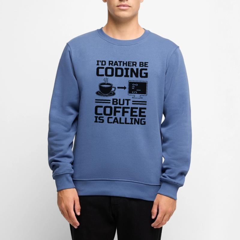 Kaffee-Codierung Programmierer Programmierer Entwickler Nerd Coff Männer Premium Bio Pullover