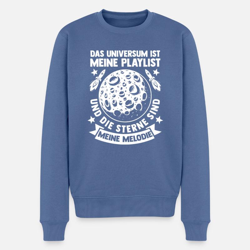 Astrologie, Astrologue, Astronaute, Univers, Espace - Pull Premium bio Homme - bleu pigeon