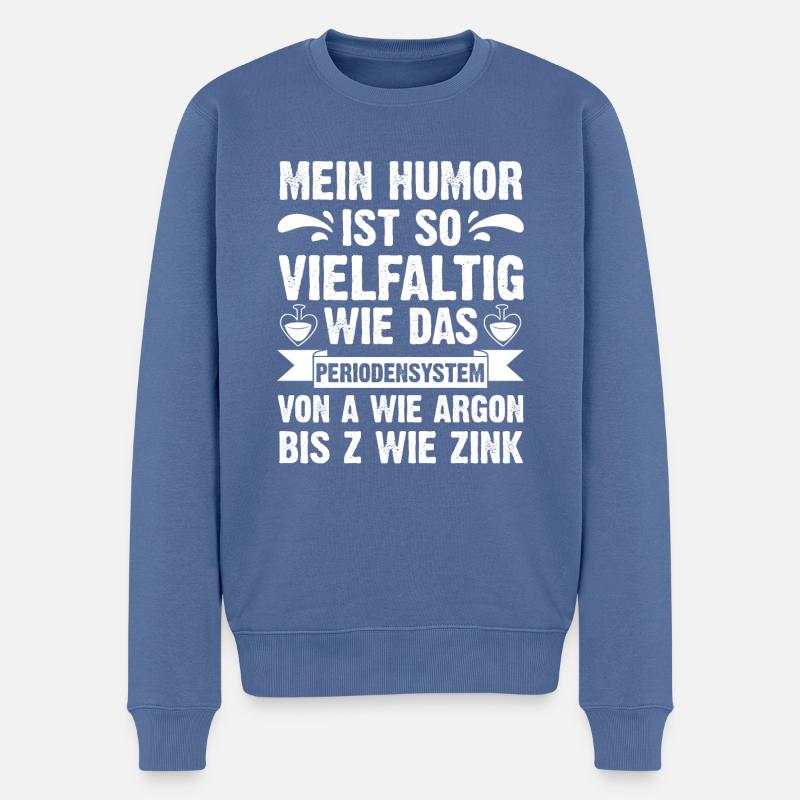 Chimiste Sciences Physique Chimie - Pull Premium bio Homme - bleu pigeon