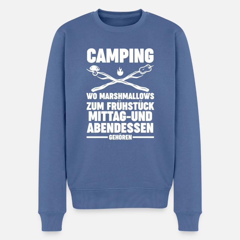Camping-car Camping-car Camping Camping - Pull Premium bio Homme - bleu pigeon