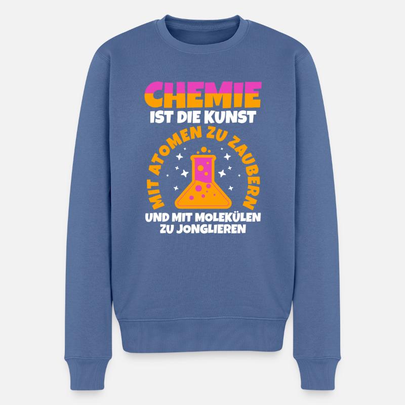 Chimiste Sciences Physique Chimie - Pull Premium bio Homme - bleu pigeon