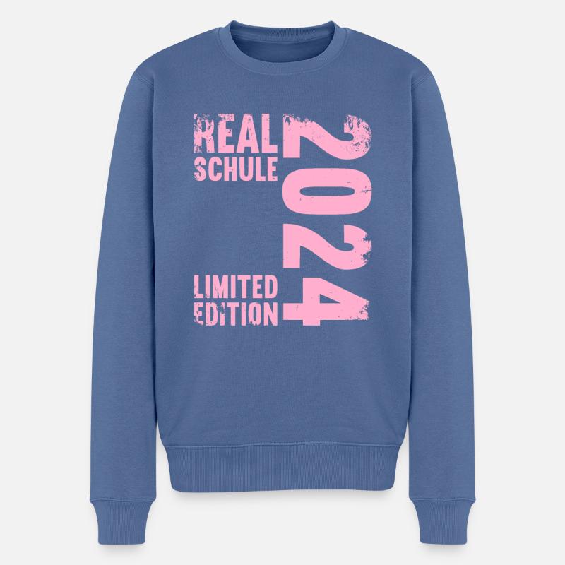 Lycée Jeunes Filles Lycée 2024 - Pull Premium bio Homme - bleu pigeon