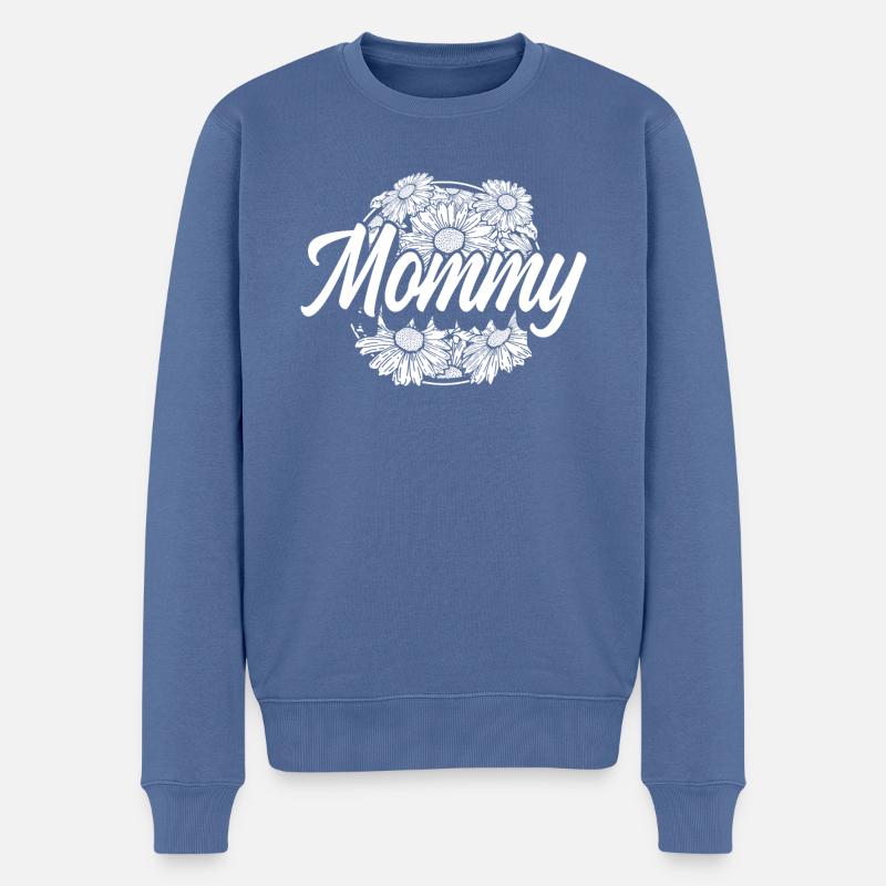 Gänseblume Mama Daisy Mom - Pull Premium bio Homme - bleu pigeon