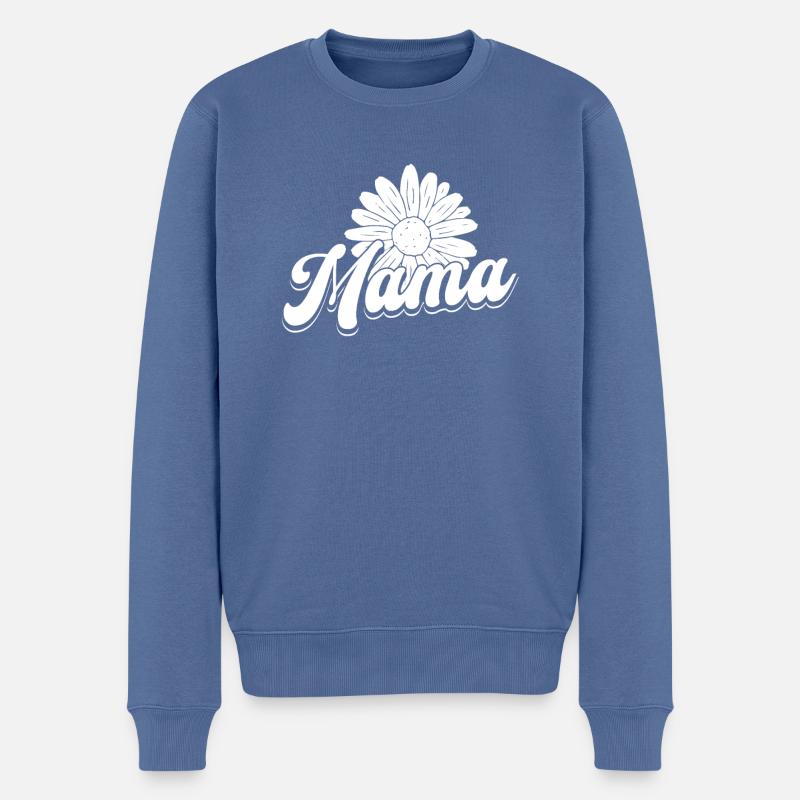 Gänseblume Mama Mutter Daisy Mom - Pull Premium bio Homme - bleu pigeon