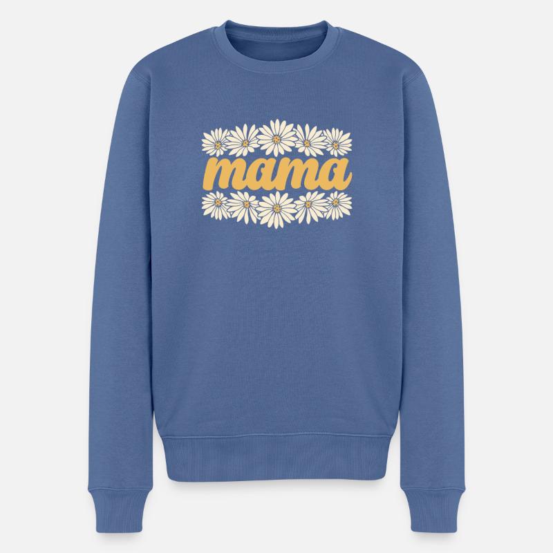 Gänseblume Mama Mutter Daisy Mom - Pull Premium bio Homme - bleu pigeon