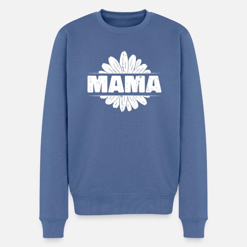 Gänseblume Mama Mutter Daisy Mom - Pull Premium bio Homme - bleu pigeon