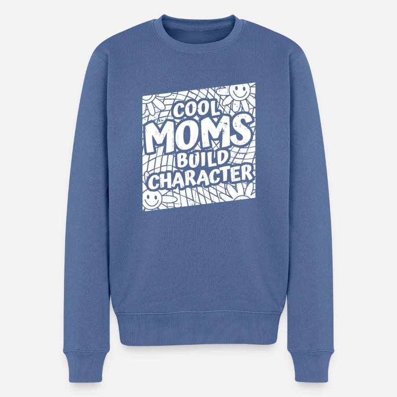Maman Soutien Maman - Pull Premium bio Homme - bleu pigeon