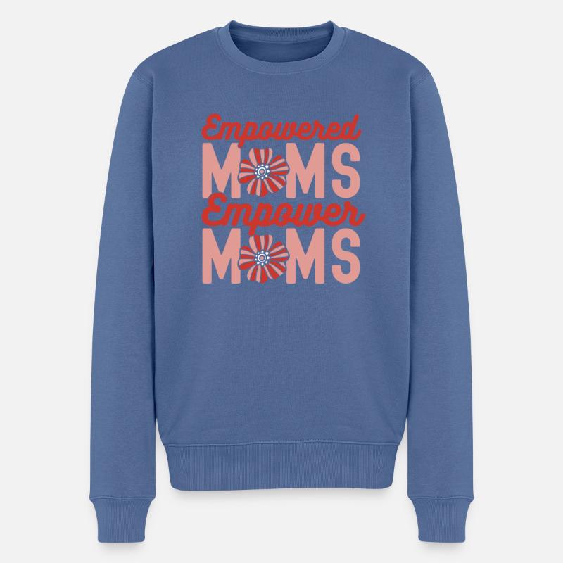 Mama Mutter Soutien Maman - Pull Premium bio Homme - bleu pigeon