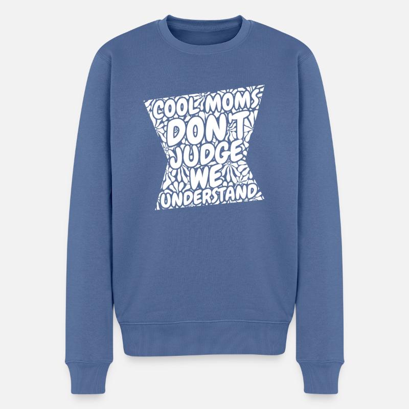 Maman Soutien Maman - Pull Premium bio Homme - bleu pigeon