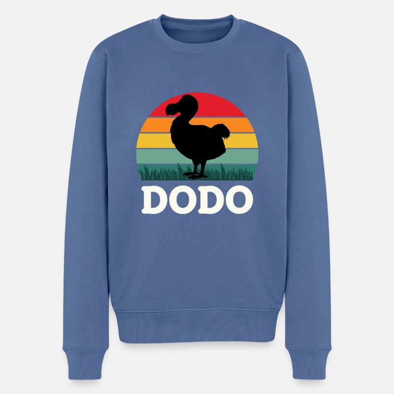 Vogelliebhaber Flugfähiger Vogel Dodo - Männer Premium Bio Pullover - Taubenblau