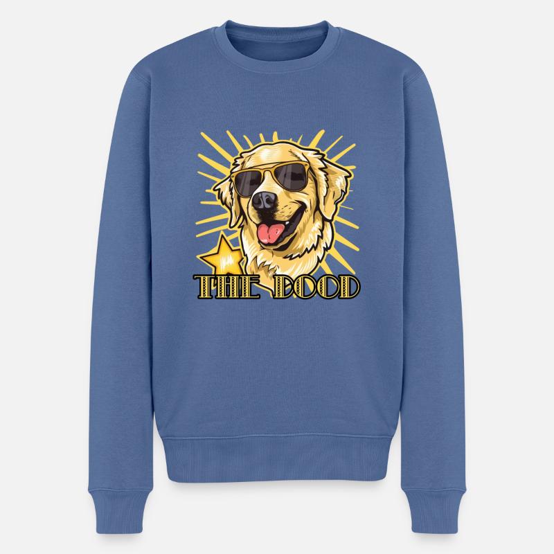 The Dood - Männer Premium Bio Pullover - Taubenblau