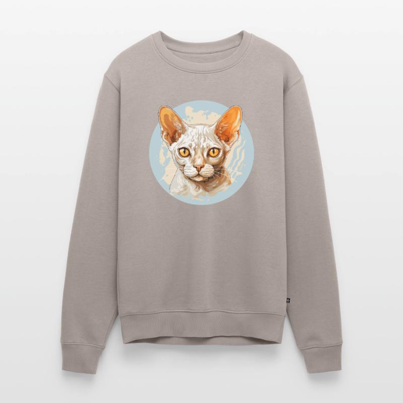 Chaton Devon Rex Chat Devon Rex Pull Premium bio Homme