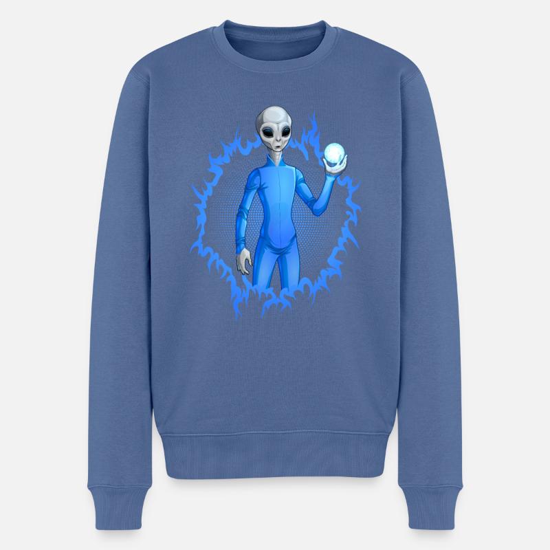 L’extraterrestre - Pull Premium bio Homme - bleu pigeon