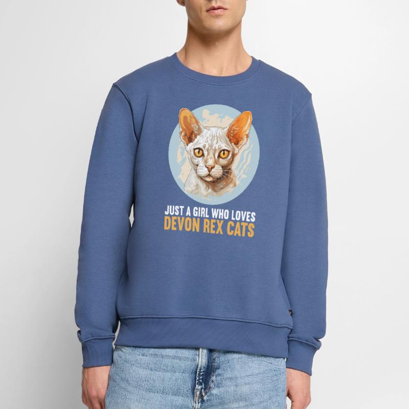 Devon Rex Kätzchen Devon Rex Katze Männer Premium Bio Pullover