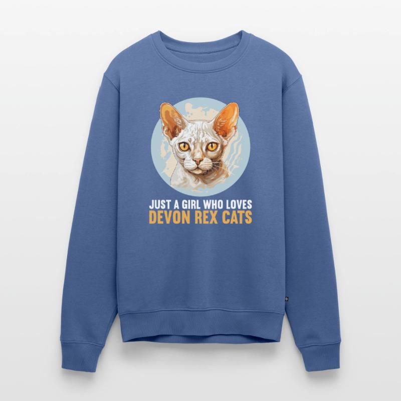 Devon Rex Kätzchen Devon Rex Katze Männer Premium Bio Pullover