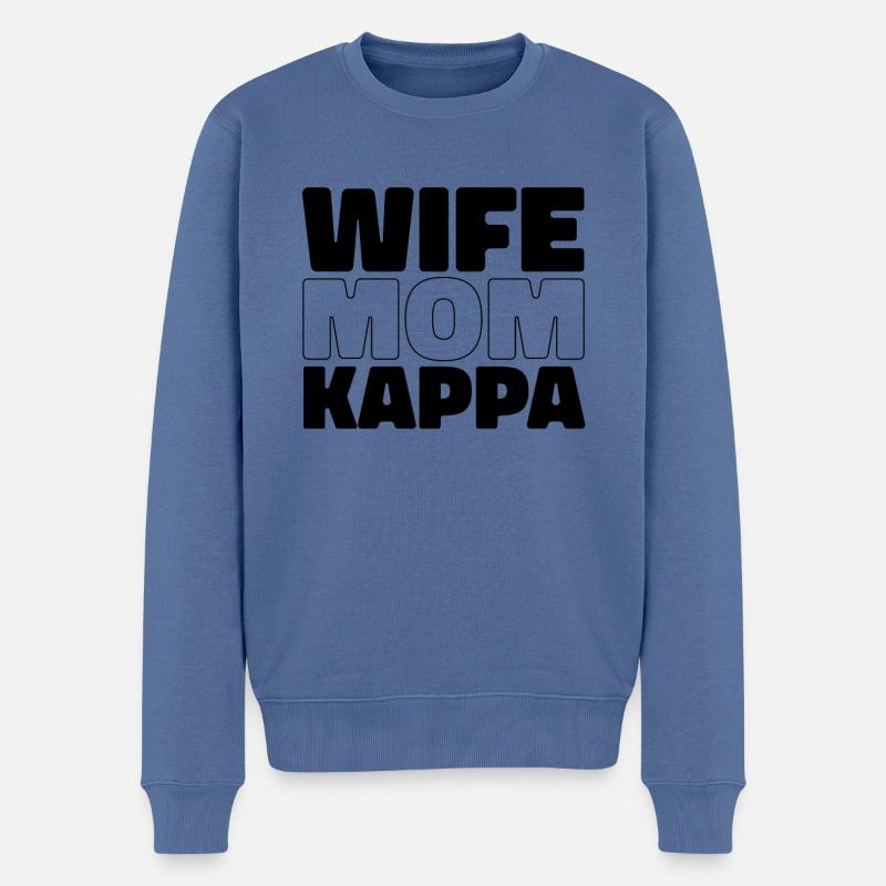 Schwesternschaft Soroitas Kappa Mama - Männer Premium Bio Pullover - Taubenblau