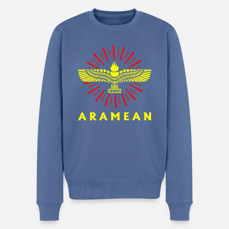 Aramäer Naher Osten Assyrer Antike Geschichte - Männer Premium Bio Pullover - Taubenblau