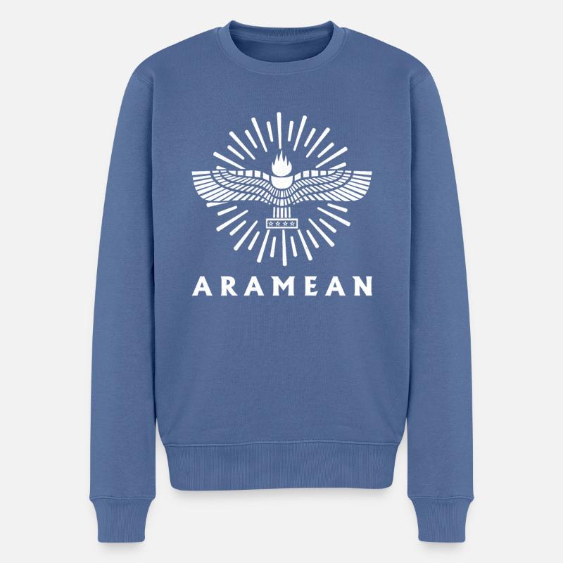 Aramäer Naher Osten Assyrer Antike Geschichte - Männer Premium Bio Pullover - Taubenblau