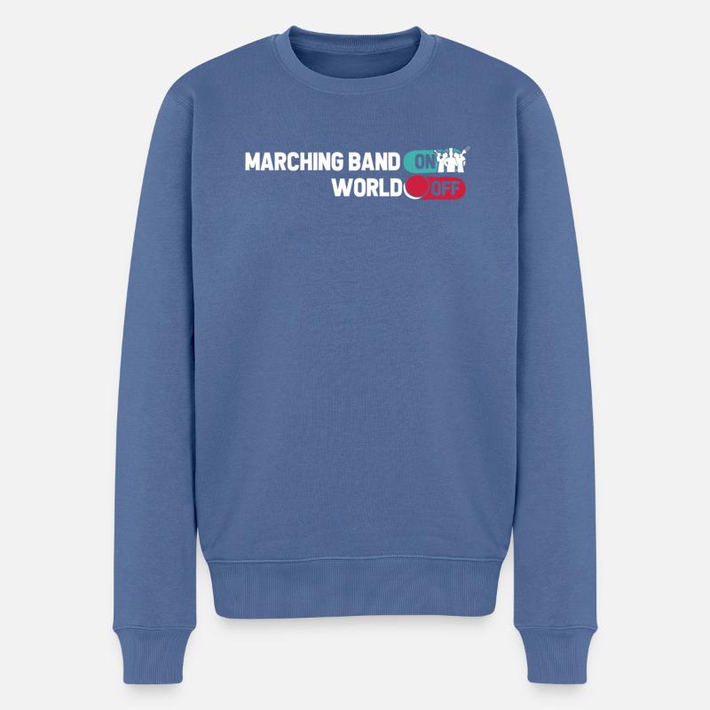 Fanfahrenzug Spielmannszug - Männer Premium Bio Pullover - Taubenblau