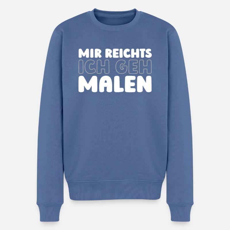 Krankenschwester - Männer Premium Bio Pullover - Taubenblau