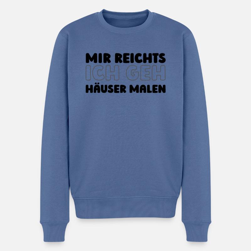 Architekt Architektur - Männer Premium Bio Pullover - Taubenblau