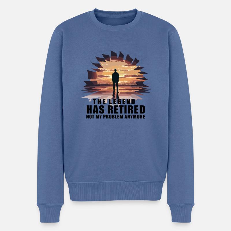 Retired Not My Problem Anymore für einen Camper - Männer Premium Bio Pullover - Taubenblau