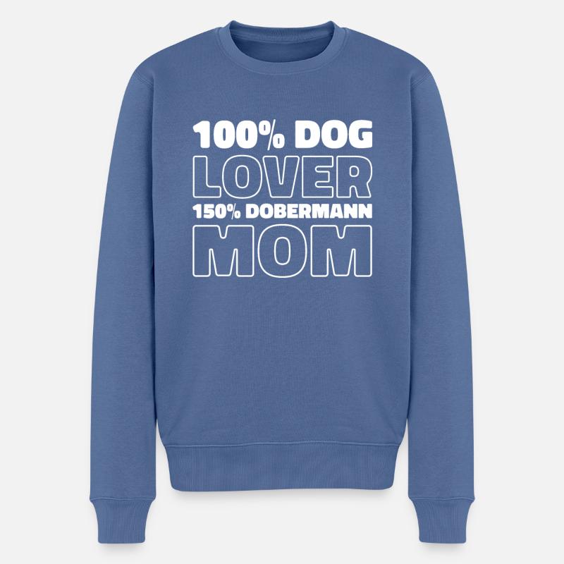 Doberman - Pull Premium bio Homme - bleu pigeon