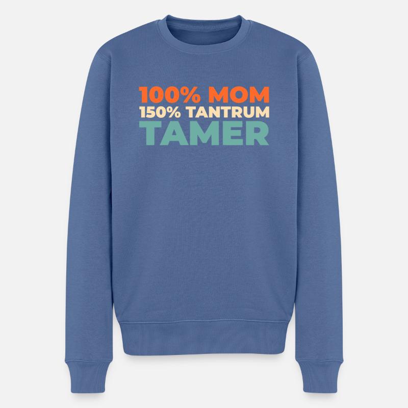 Maman Maman - Pull Premium bio Homme - bleu pigeon