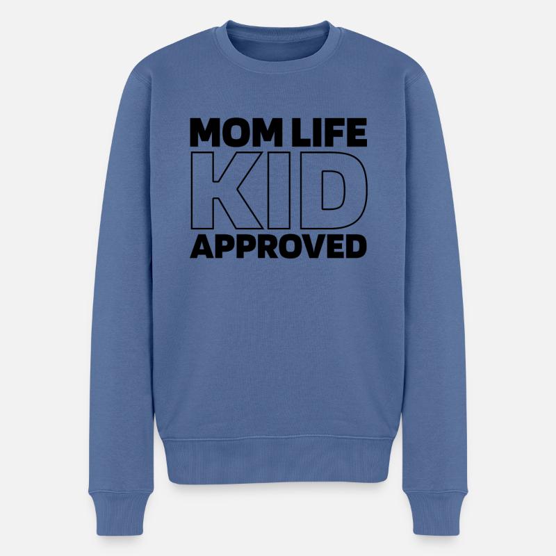 Maman Maman - Pull Premium bio Homme - bleu pigeon
