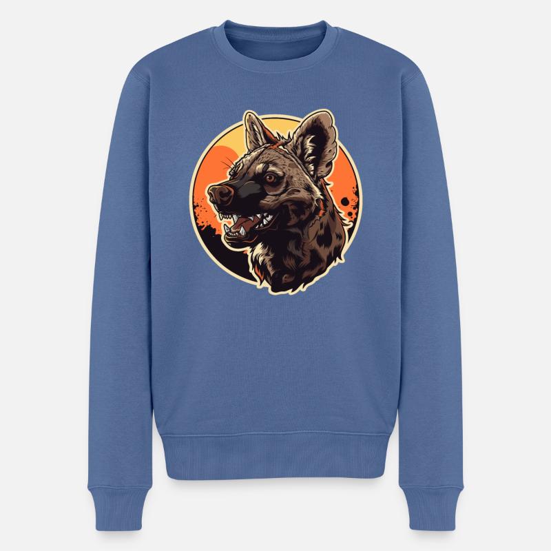 Erdwölfe Erdwolf - Männer Premium Bio Pullover - Taubenblau