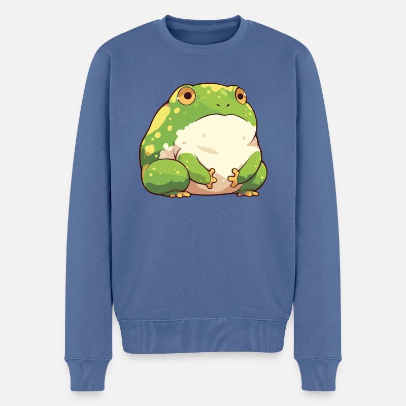 Ochsenfrösche Ochsenfrosch - Männer Premium Bio Pullover - Taubenblau